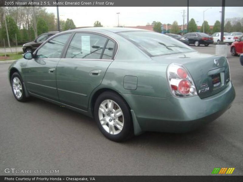 Mystic Emerald Green / Frost Gray 2005 Nissan Altima 2.5 S