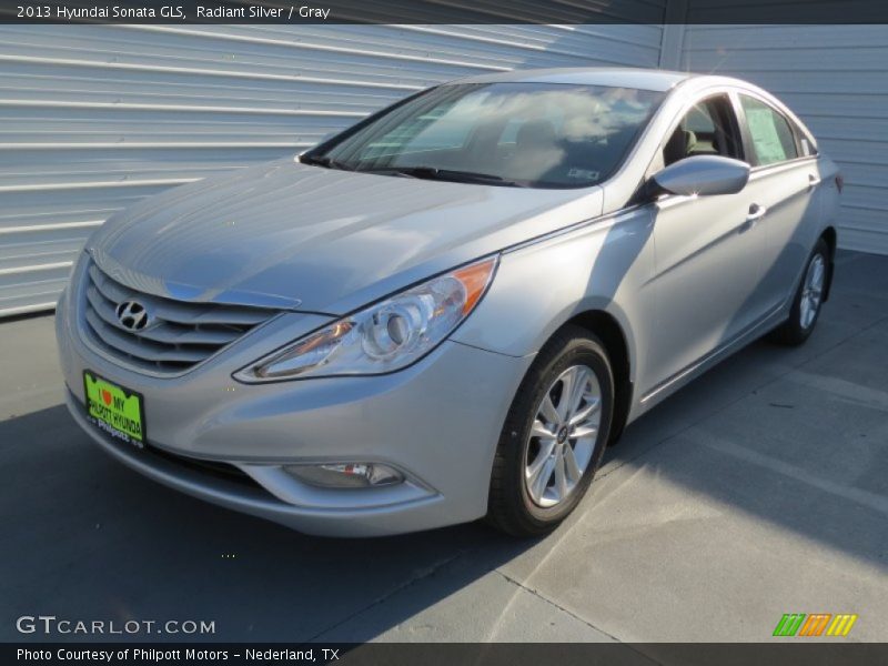 Radiant Silver / Gray 2013 Hyundai Sonata GLS
