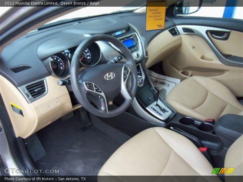 Desert Bronze / Beige 2011 Hyundai Elantra Limited