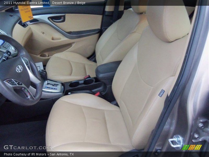 Desert Bronze / Beige 2011 Hyundai Elantra Limited