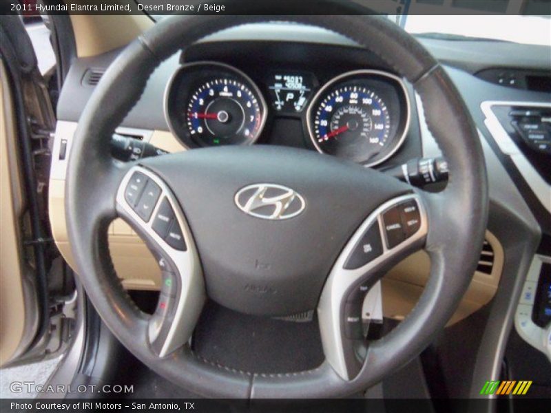 Desert Bronze / Beige 2011 Hyundai Elantra Limited