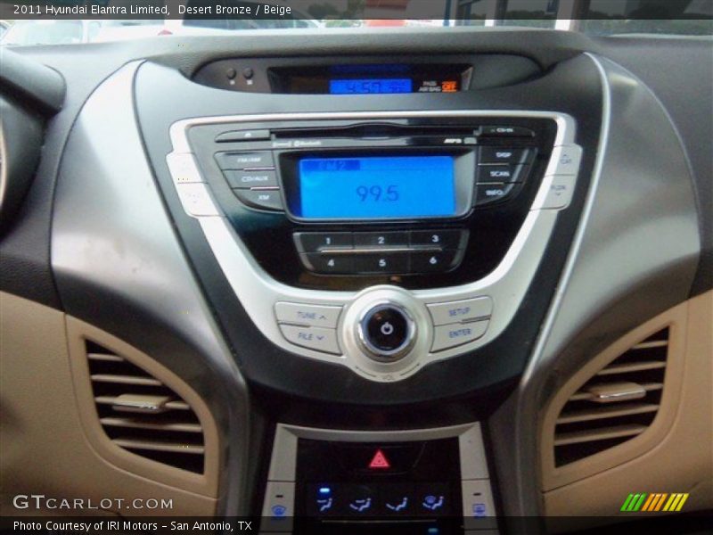 Desert Bronze / Beige 2011 Hyundai Elantra Limited