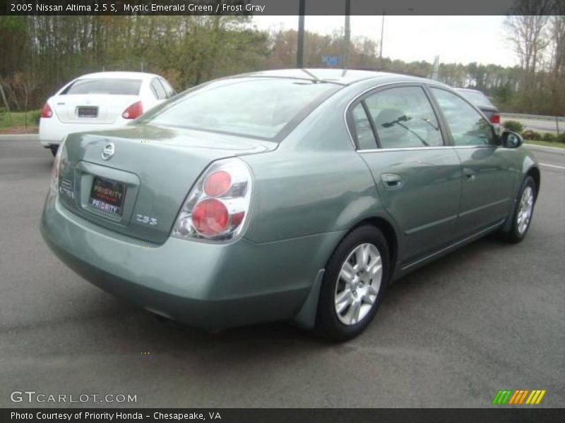 Mystic Emerald Green / Frost Gray 2005 Nissan Altima 2.5 S