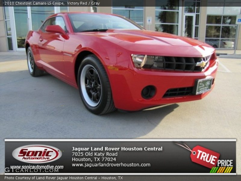 Victory Red / Gray 2010 Chevrolet Camaro LS Coupe