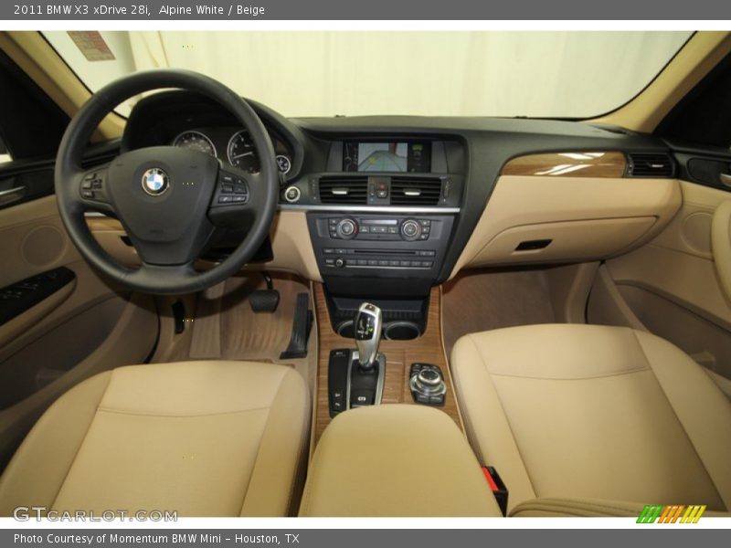 Alpine White / Beige 2011 BMW X3 xDrive 28i