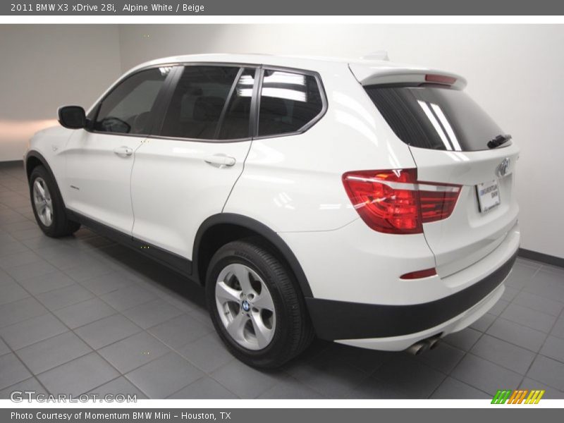 Alpine White / Beige 2011 BMW X3 xDrive 28i