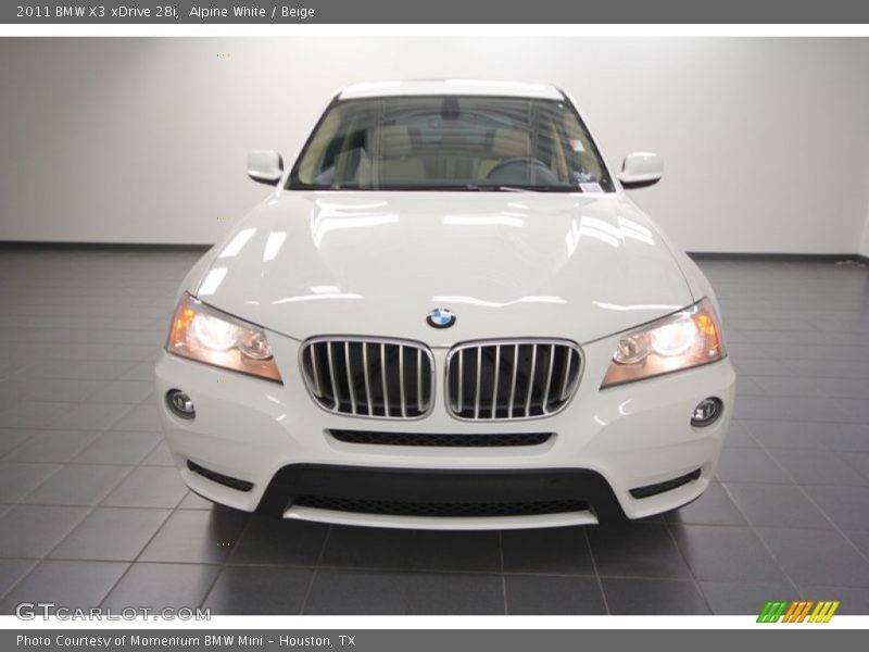 Alpine White / Beige 2011 BMW X3 xDrive 28i