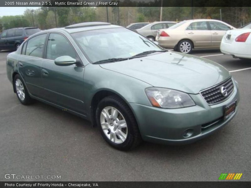 Mystic Emerald Green / Frost Gray 2005 Nissan Altima 2.5 S