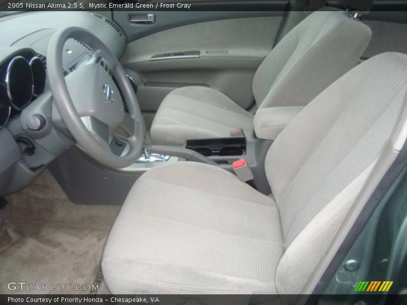 Mystic Emerald Green / Frost Gray 2005 Nissan Altima 2.5 S