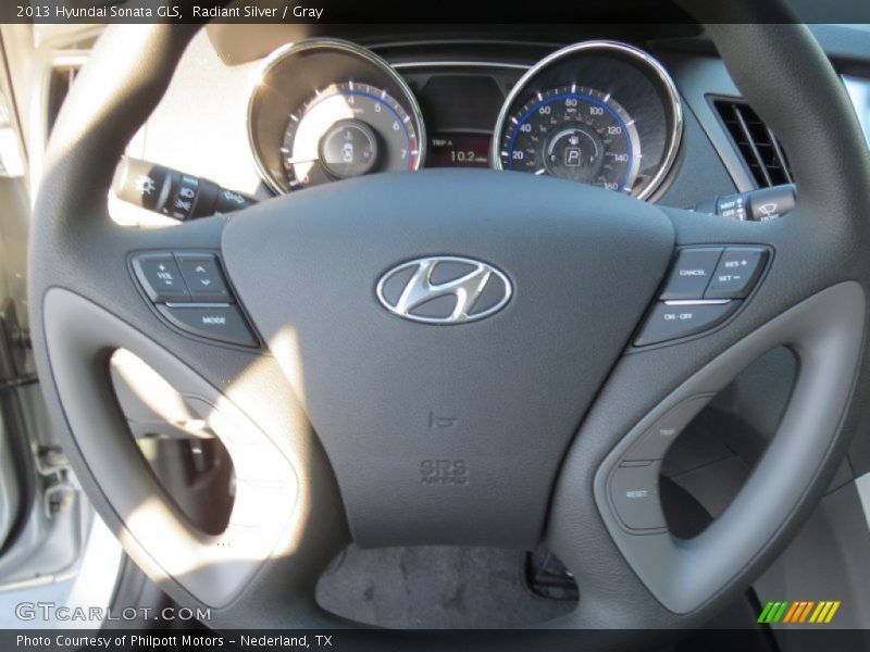 Radiant Silver / Gray 2013 Hyundai Sonata GLS