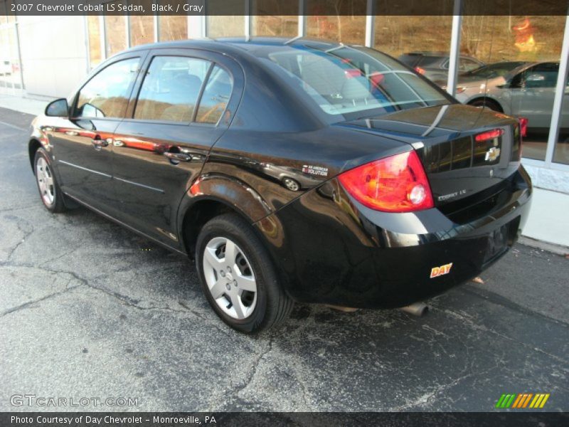 Black / Gray 2007 Chevrolet Cobalt LS Sedan