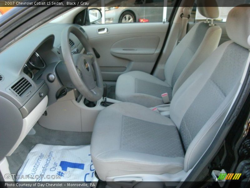 Black / Gray 2007 Chevrolet Cobalt LS Sedan