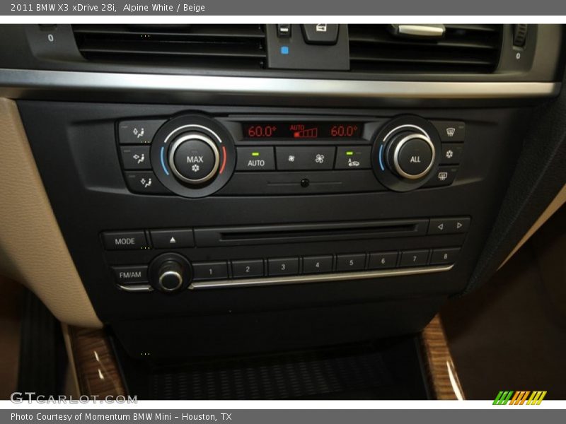 Alpine White / Beige 2011 BMW X3 xDrive 28i