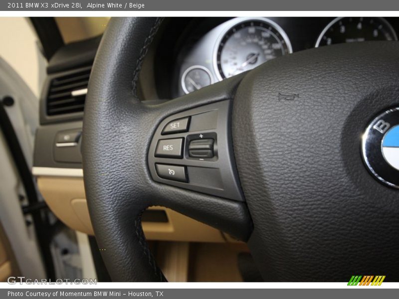 Alpine White / Beige 2011 BMW X3 xDrive 28i