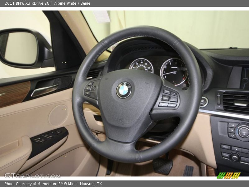 Alpine White / Beige 2011 BMW X3 xDrive 28i