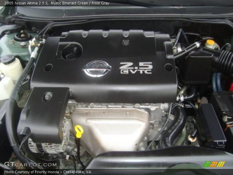 Mystic Emerald Green / Frost Gray 2005 Nissan Altima 2.5 S