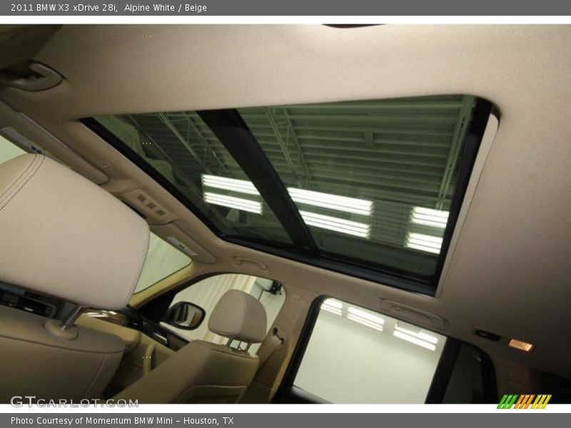 Alpine White / Beige 2011 BMW X3 xDrive 28i