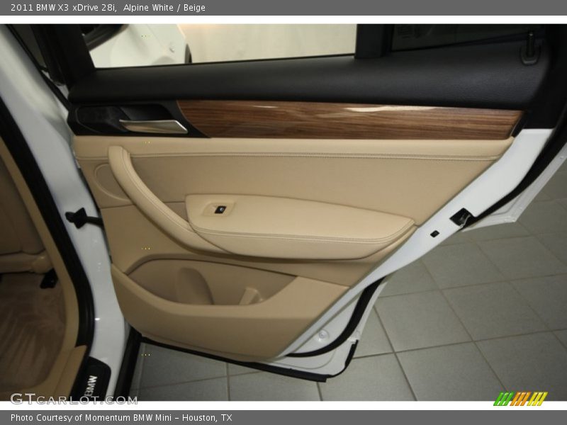 Alpine White / Beige 2011 BMW X3 xDrive 28i