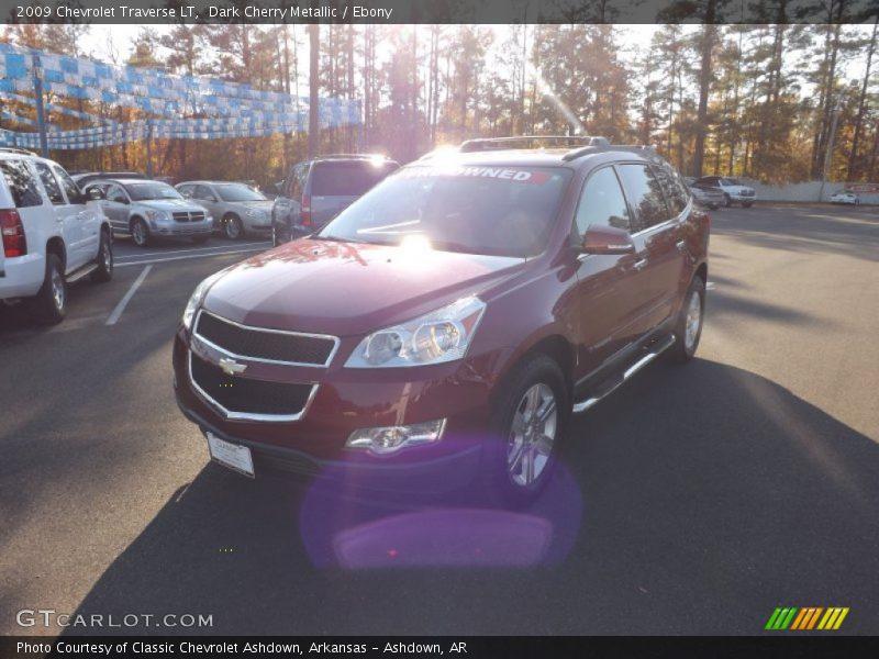Dark Cherry Metallic / Ebony 2009 Chevrolet Traverse LT