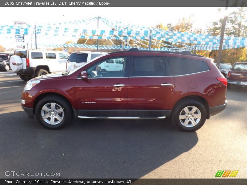 Dark Cherry Metallic / Ebony 2009 Chevrolet Traverse LT