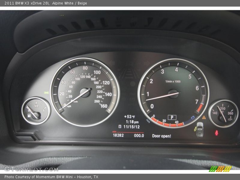 Alpine White / Beige 2011 BMW X3 xDrive 28i