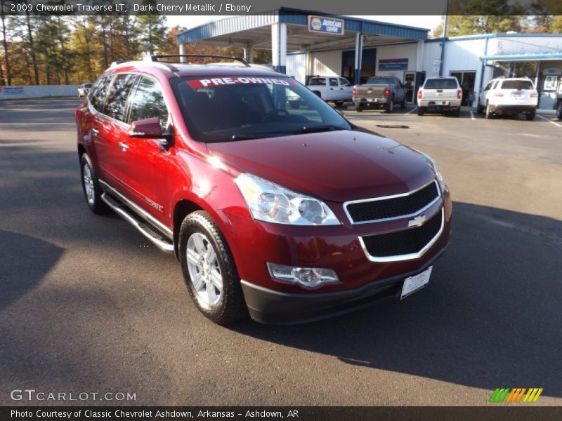 Dark Cherry Metallic / Ebony 2009 Chevrolet Traverse LT