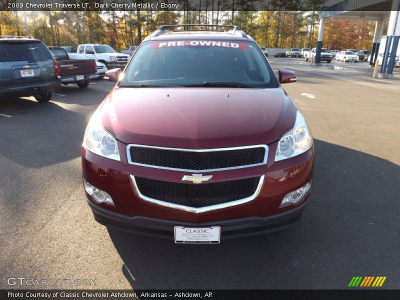 Dark Cherry Metallic / Ebony 2009 Chevrolet Traverse LT