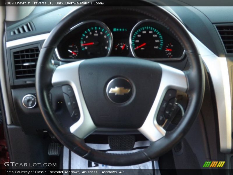 Dark Cherry Metallic / Ebony 2009 Chevrolet Traverse LT
