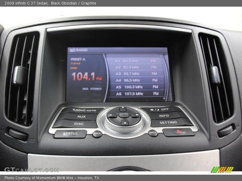 Black Obsidian / Graphite 2009 Infiniti G 37 Sedan