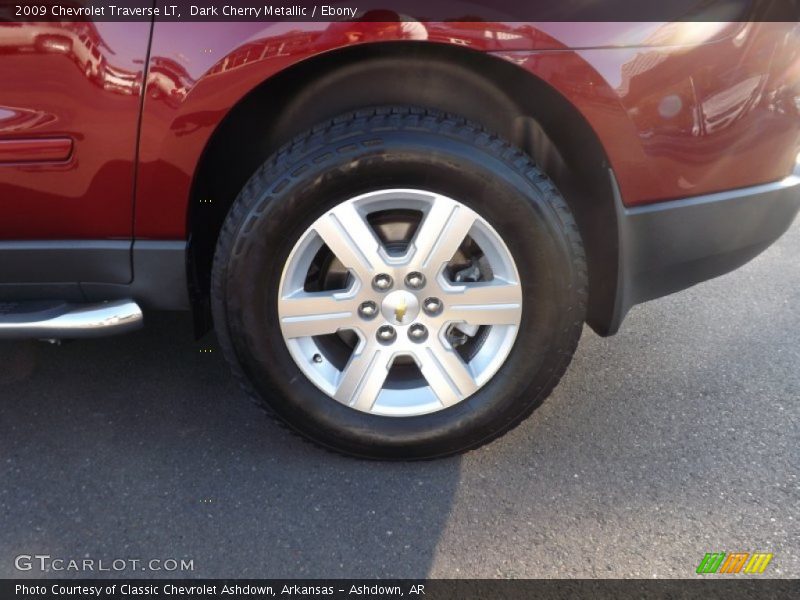 Dark Cherry Metallic / Ebony 2009 Chevrolet Traverse LT