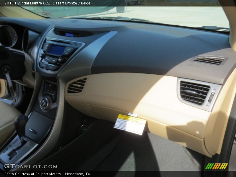 Desert Bronze / Beige 2013 Hyundai Elantra GLS