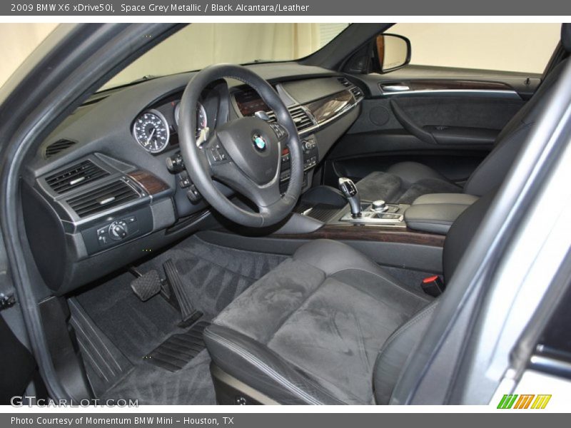 Black Alcantara/Leather Interior - 2009 X6 xDrive50i 