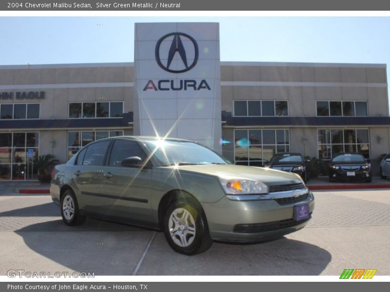 Silver Green Metallic / Neutral 2004 Chevrolet Malibu Sedan