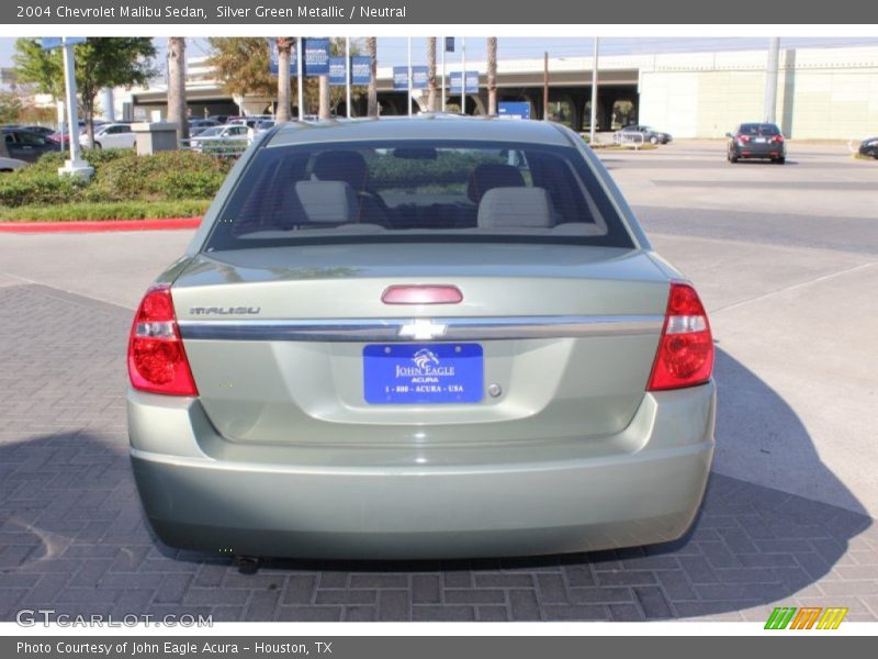 Silver Green Metallic / Neutral 2004 Chevrolet Malibu Sedan