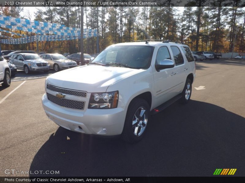 White Diamond Tricoat / Light Cashmere/Dark Cashmere 2013 Chevrolet Tahoe LTZ