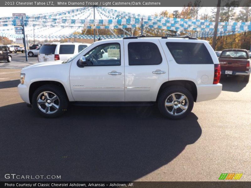 White Diamond Tricoat / Light Cashmere/Dark Cashmere 2013 Chevrolet Tahoe LTZ