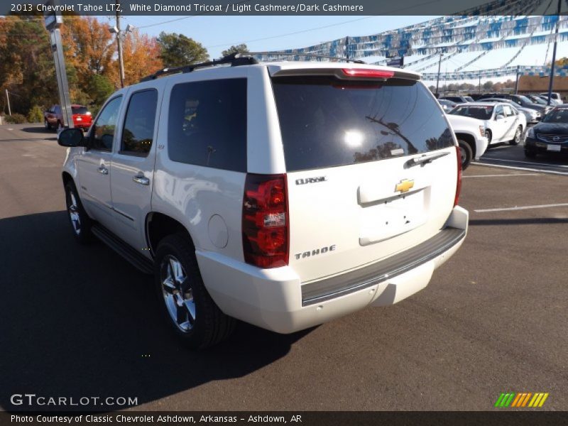 White Diamond Tricoat / Light Cashmere/Dark Cashmere 2013 Chevrolet Tahoe LTZ