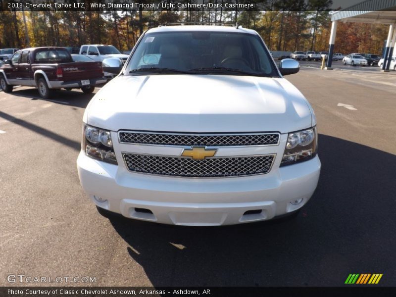 White Diamond Tricoat / Light Cashmere/Dark Cashmere 2013 Chevrolet Tahoe LTZ