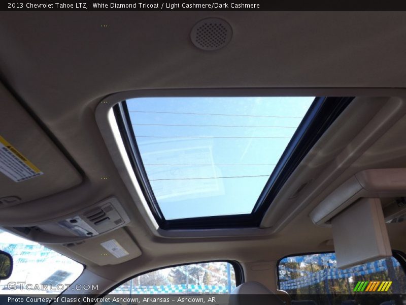 White Diamond Tricoat / Light Cashmere/Dark Cashmere 2013 Chevrolet Tahoe LTZ
