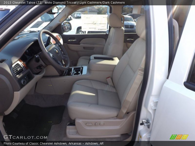 White Diamond Tricoat / Light Cashmere/Dark Cashmere 2013 Chevrolet Tahoe LTZ
