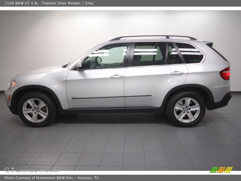 Titanium Silver Metallic / Grey 2008 BMW X5 4.8i