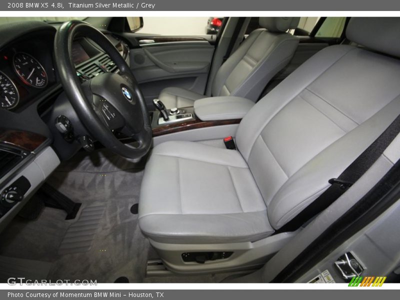 Titanium Silver Metallic / Grey 2008 BMW X5 4.8i