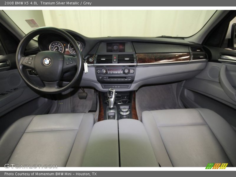 Titanium Silver Metallic / Grey 2008 BMW X5 4.8i