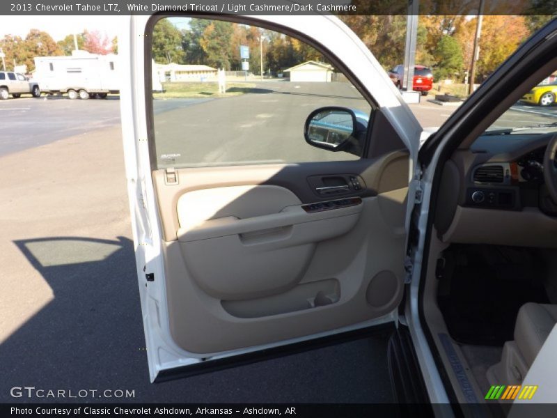 White Diamond Tricoat / Light Cashmere/Dark Cashmere 2013 Chevrolet Tahoe LTZ