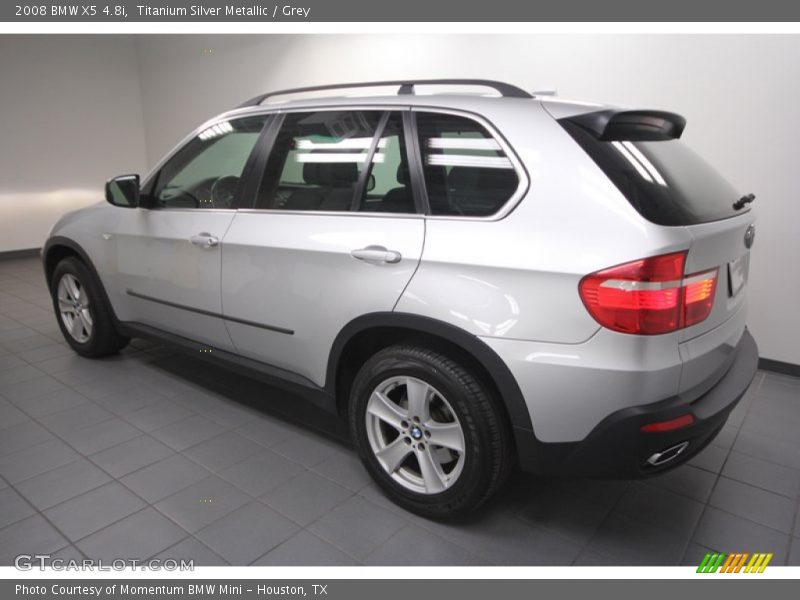 Titanium Silver Metallic / Grey 2008 BMW X5 4.8i