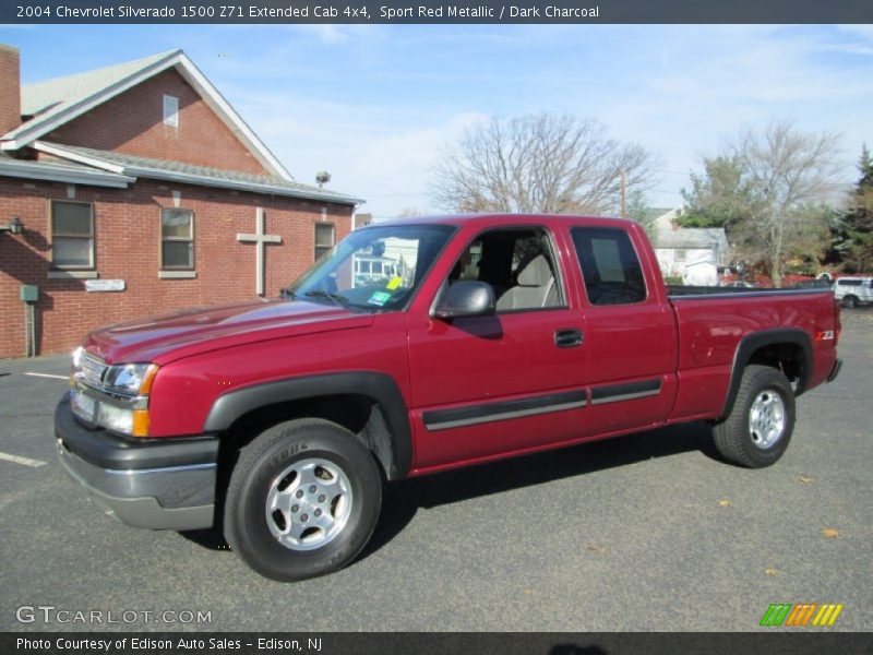 Sport Red Metallic / Dark Charcoal 2004 Chevrolet Silverado 1500 Z71 Extended Cab 4x4