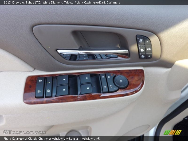 White Diamond Tricoat / Light Cashmere/Dark Cashmere 2013 Chevrolet Tahoe LTZ
