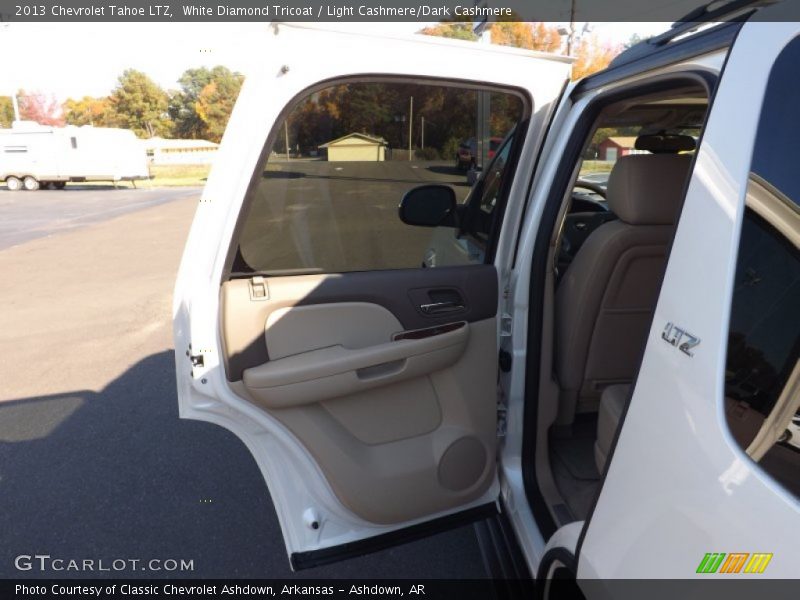 White Diamond Tricoat / Light Cashmere/Dark Cashmere 2013 Chevrolet Tahoe LTZ