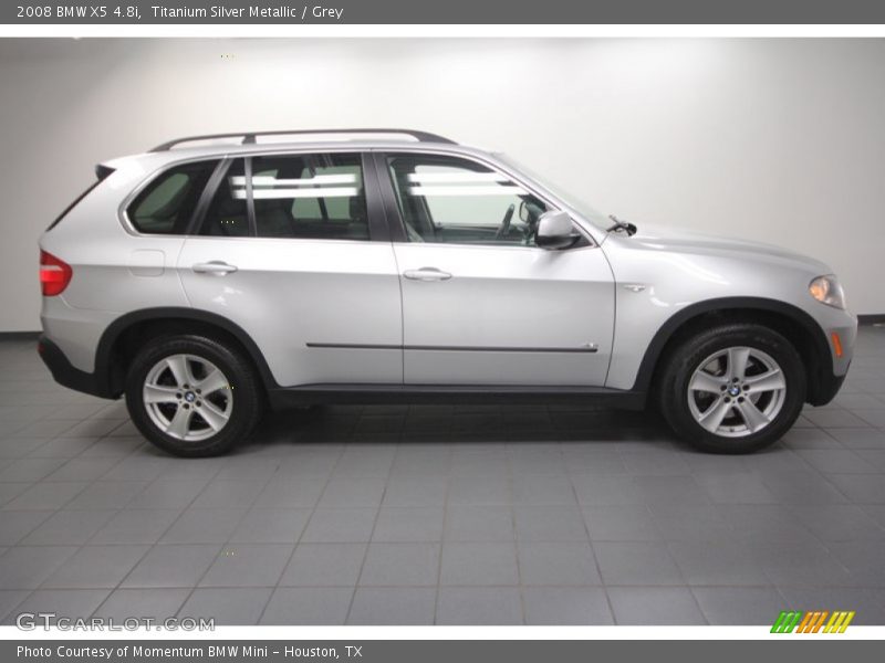 Titanium Silver Metallic / Grey 2008 BMW X5 4.8i