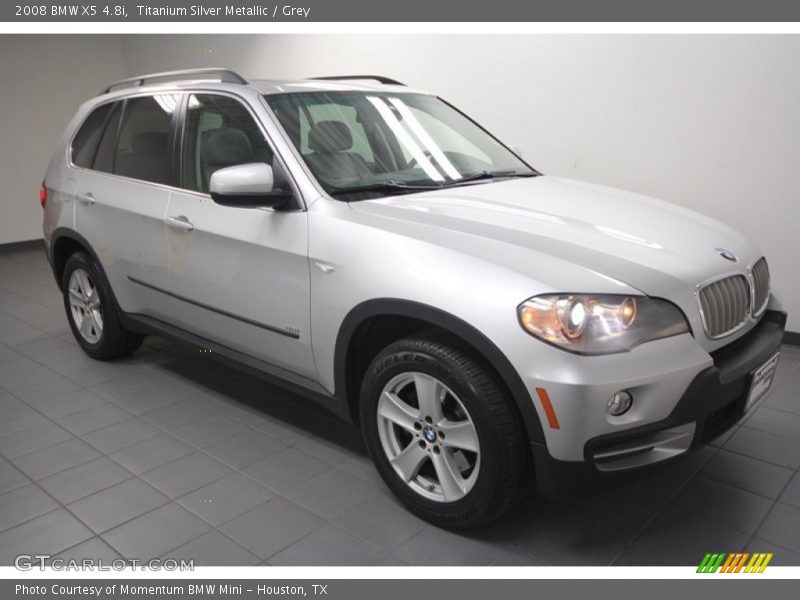 Titanium Silver Metallic / Grey 2008 BMW X5 4.8i